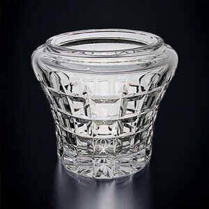 Vintage Cut Crystal Trinket Dish Cigarette Holder Clear Glass Retro Colllectible